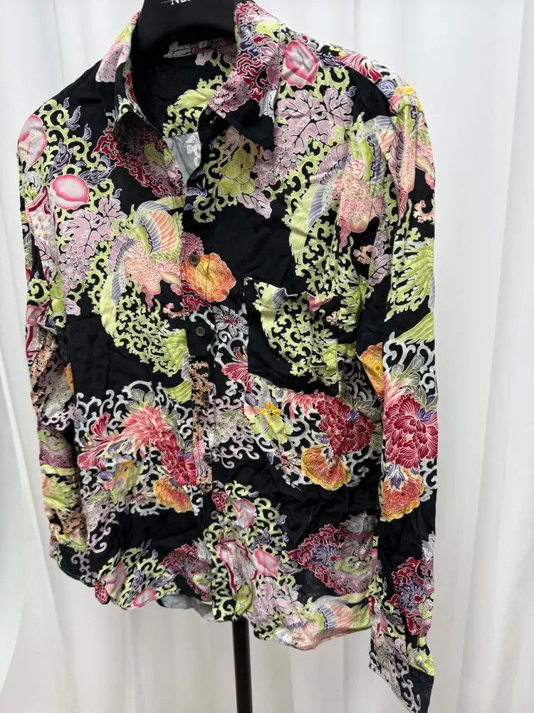 Yohji Yamamoto Sz 3 Yohji Yamamoto Mafia Flower Shirt Size US L / EU 52-54 / 3 - 2 Thumbnail