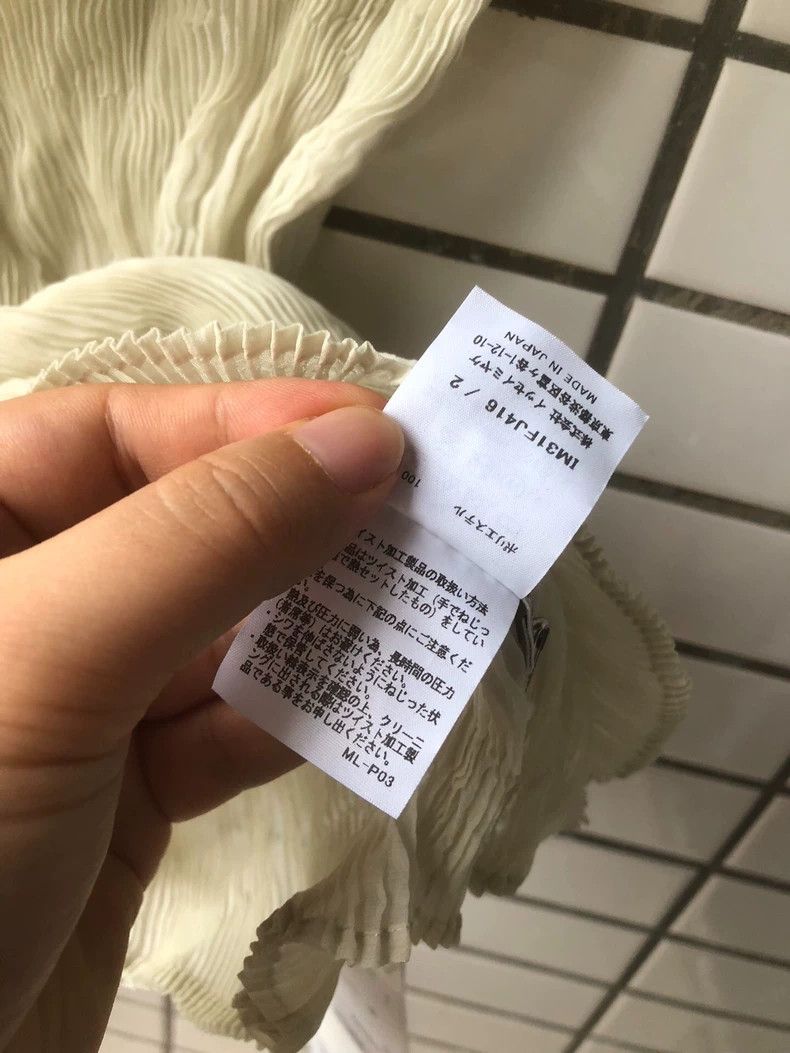 Issey Miyake Issey Miyake size:2 Light yellow wicker pleated short-slee Size S / US 4 / IT 40 - 4 Thumbnail