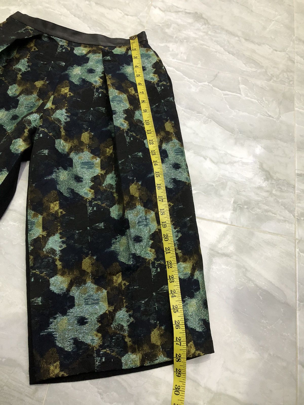 Yohji Yamamoto Rosier Japan Jacquard Wide Pants French Fabric Size 28" / US 6 / IT 42 - 14 Thumbnail