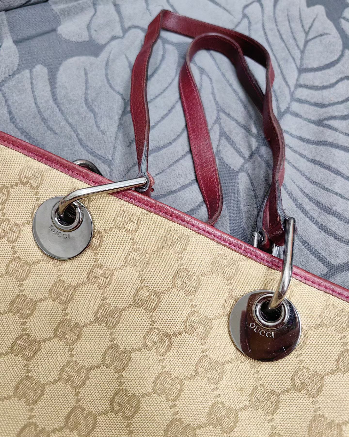 Gucci Gucci GG Canvas and leather eclipse Tote bag Size ONE SIZE - 6 Thumbnail