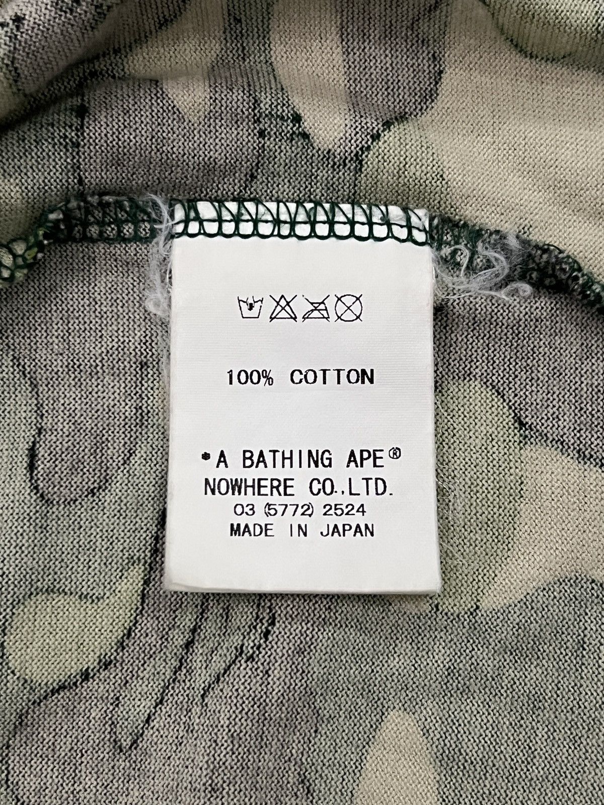 Bape A Bathing Ape 2008–2012 Green Camo Logo T-Shirt Size US M / EU 48-50 / 2 - 11 Thumbnail