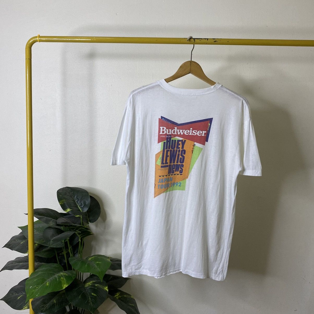 Band Tees Vintage 1992 Huey Lewis And The News Japan Tour T Shirt Size US L / EU 52-54 / 3 - 1 Thumbnail