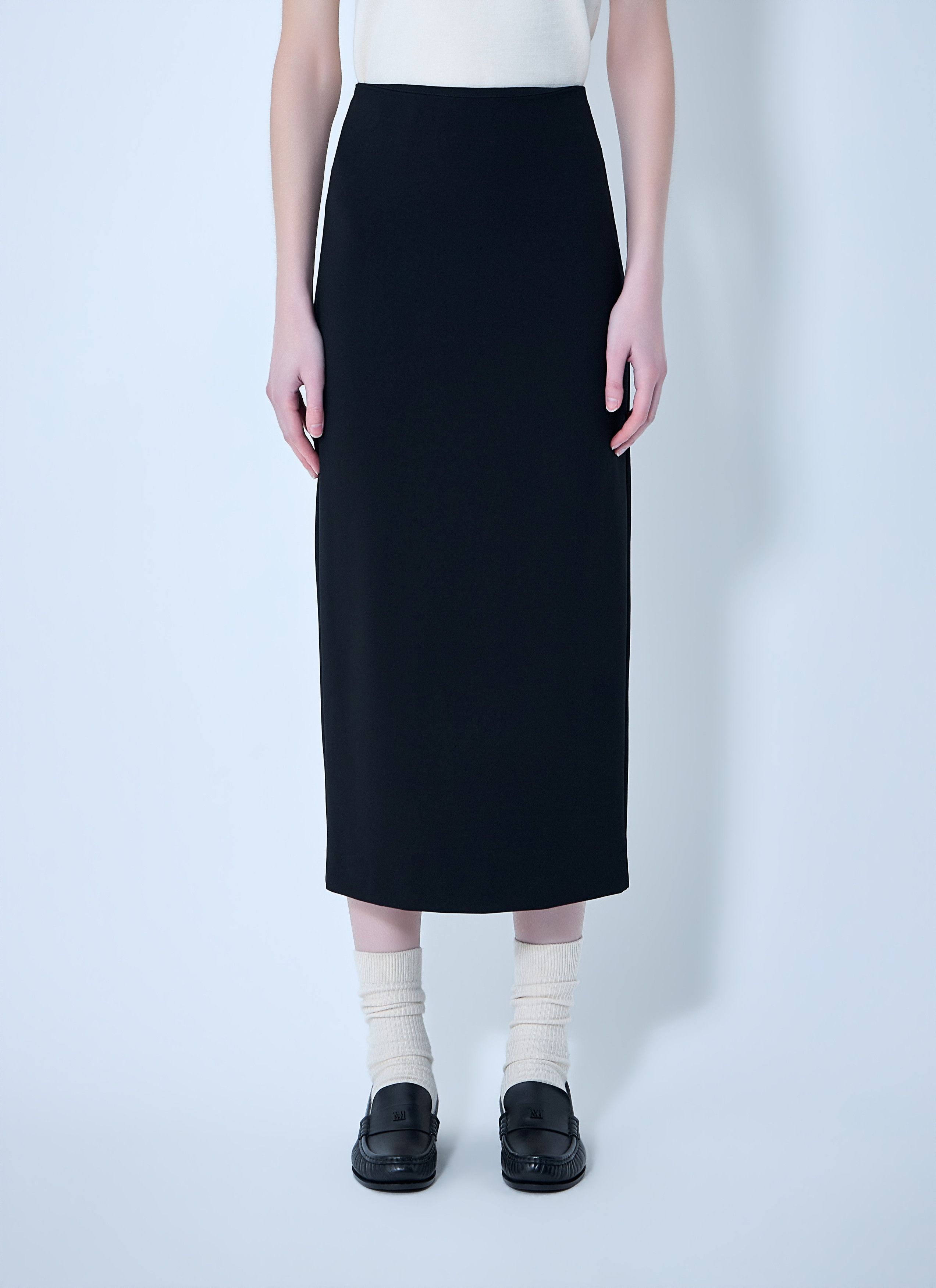 Max Mara Compact Crêpe Jersey Midi Skirt Size 28" / US 6 / IT 42 - 1 Thumbnail