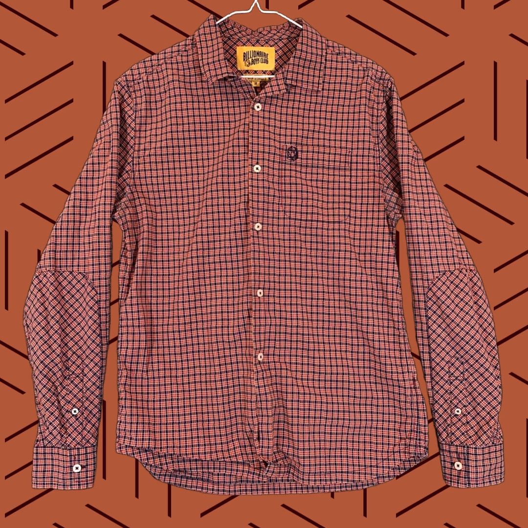 Billionaire Boys Club Billionaire Boys Club Shirt Adult Medium Multicolor Plaid Button-Up Outdoors L/S Mens Size US M / EU 48-50 / 2 - 1 Thumbnail