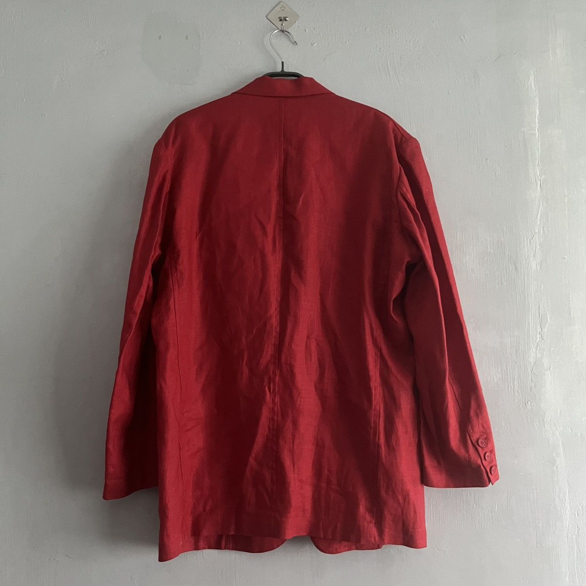 Yohji Yamamoto 80's Y's Yohji Yamamoto Single Button Hemp Blazer Size 38R - 11 Thumbnail