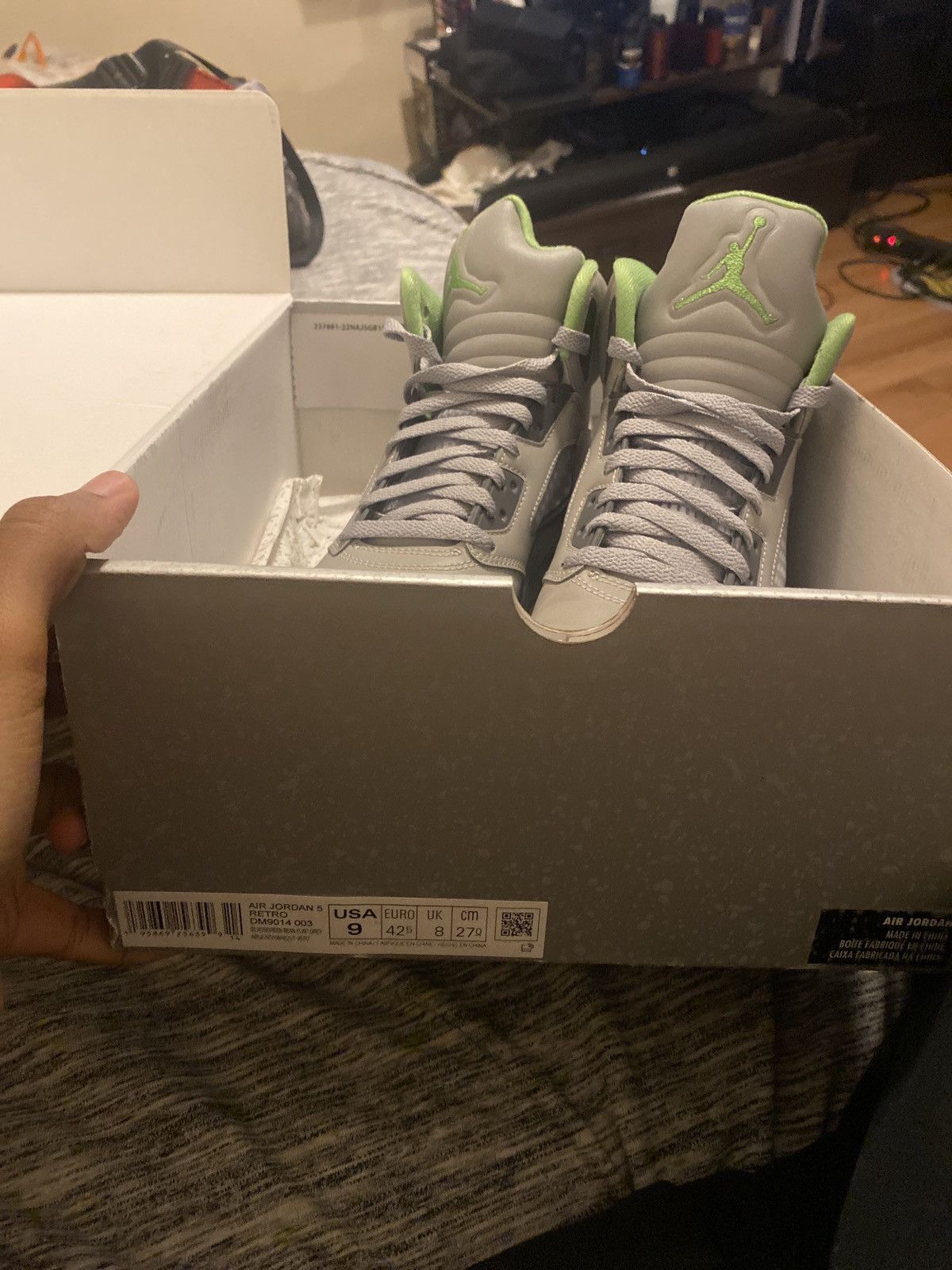 Jordan Brand × Nike AIR JORDAN 5 RETRO “GREEN BEAN” Size US 9 / EU 42 - 4 Thumbnail