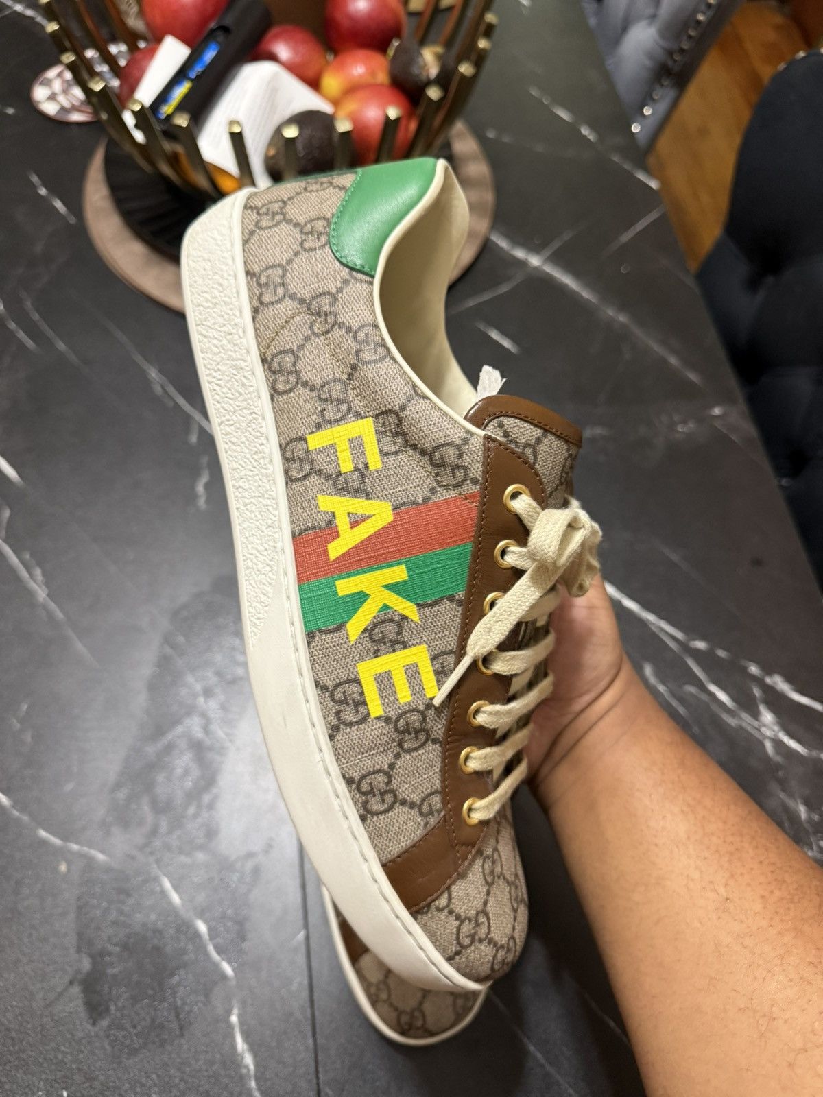 Gucci Gucci Not Fake Ace Sneakers Size 11 G / 12 US 45 EU Size US 12 / EU 45 - 9 Thumbnail