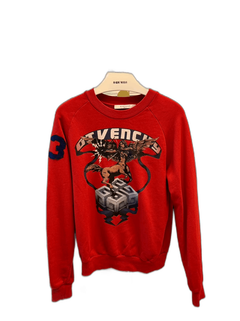 Givenchy Givenchy Vintage Red Sweatshirt Women’s XS Size XS / US 0-2 / IT 36-38 - 1 Thumbnail