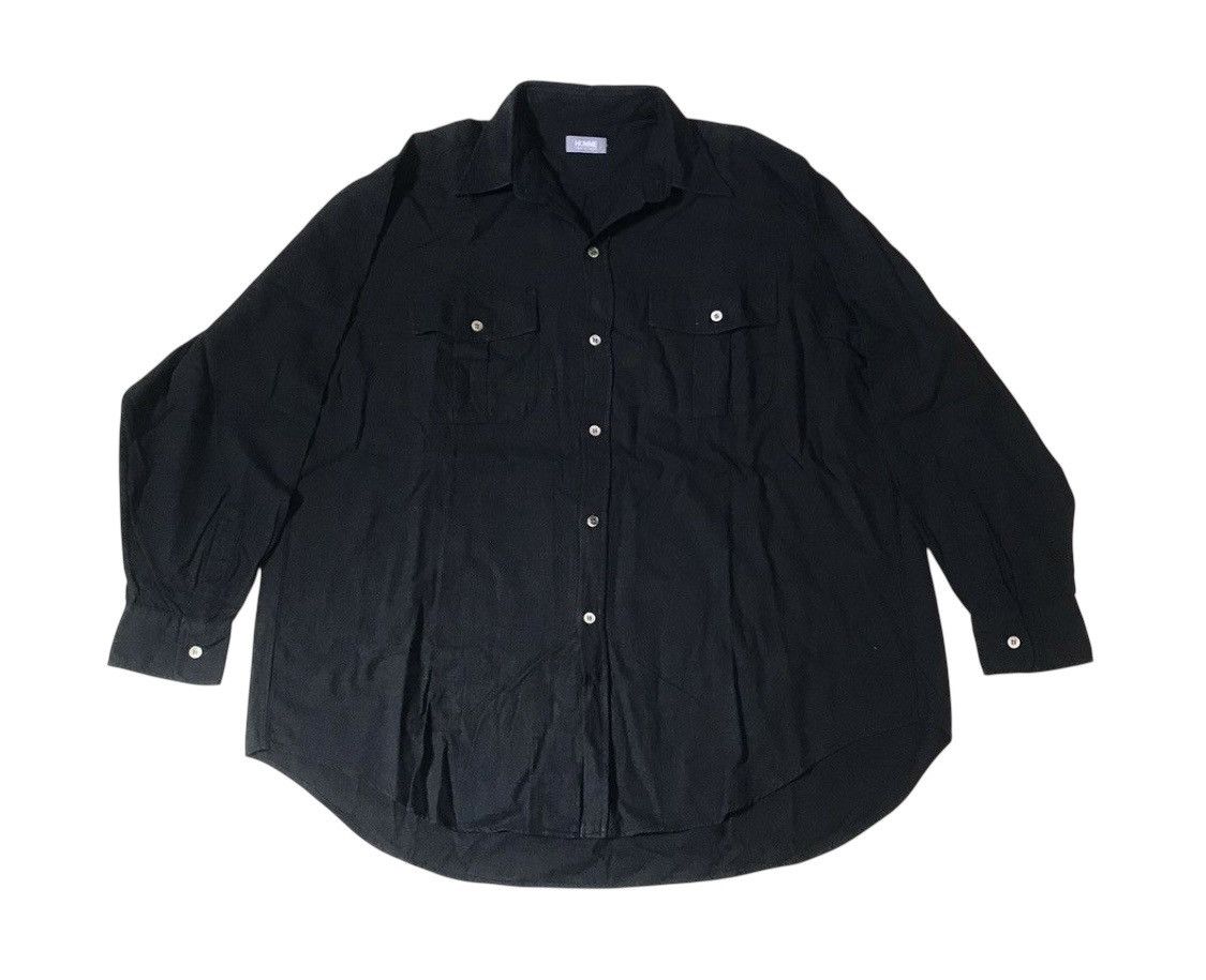 Comme des Garcons Vintage 80s cdg homme black button up Size US L / EU 52-54 / 3 - 1 Thumbnail