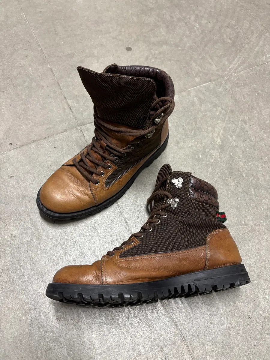 Gucci 2000s Gucci Brown Hybrid Signature High Boots Size US 8 / EU 41 - 3 Thumbnail