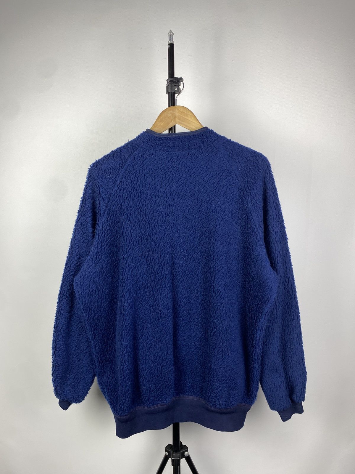 Helly Hansen × Vintage 80s Vintage Helly Hansen Blue Full Zip Fleece Sherpa Jacket Size US L / EU 52-54 / 3 - 5 Thumbnail