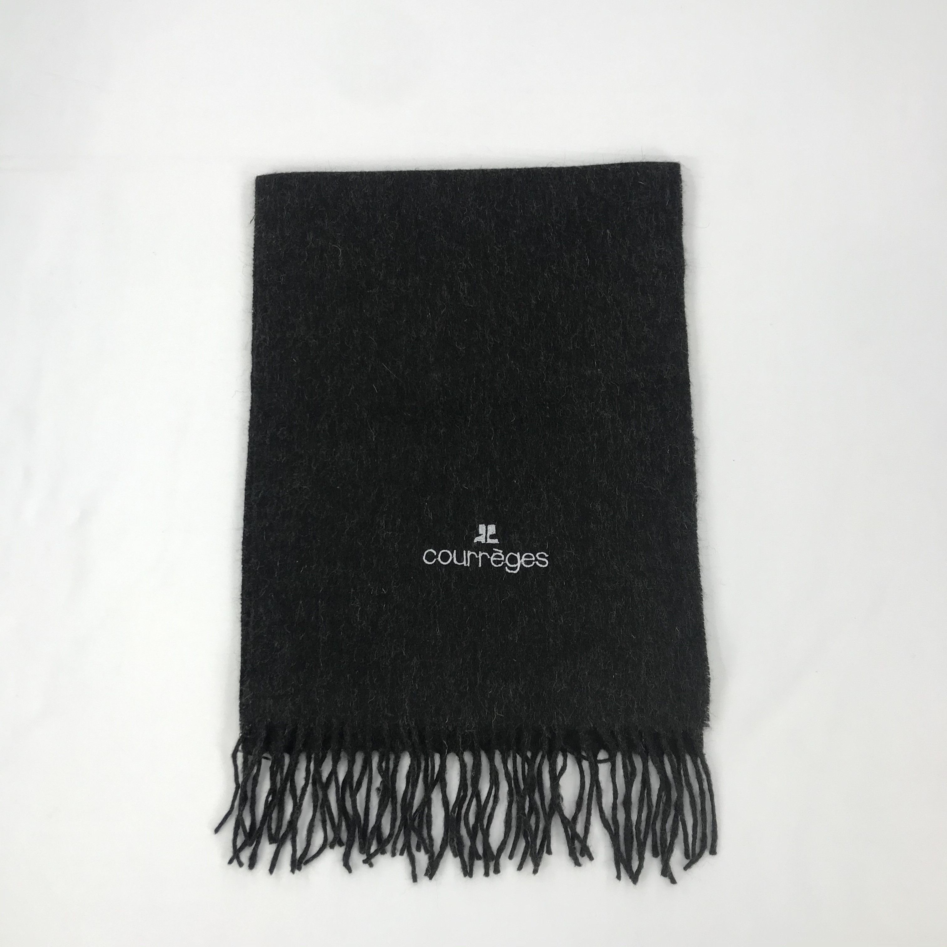 Courreges × Vintage Vintage Courreges Scarf Muffler Wool Cashmere Scarves Size ONE SIZE - 2 Thumbnail
