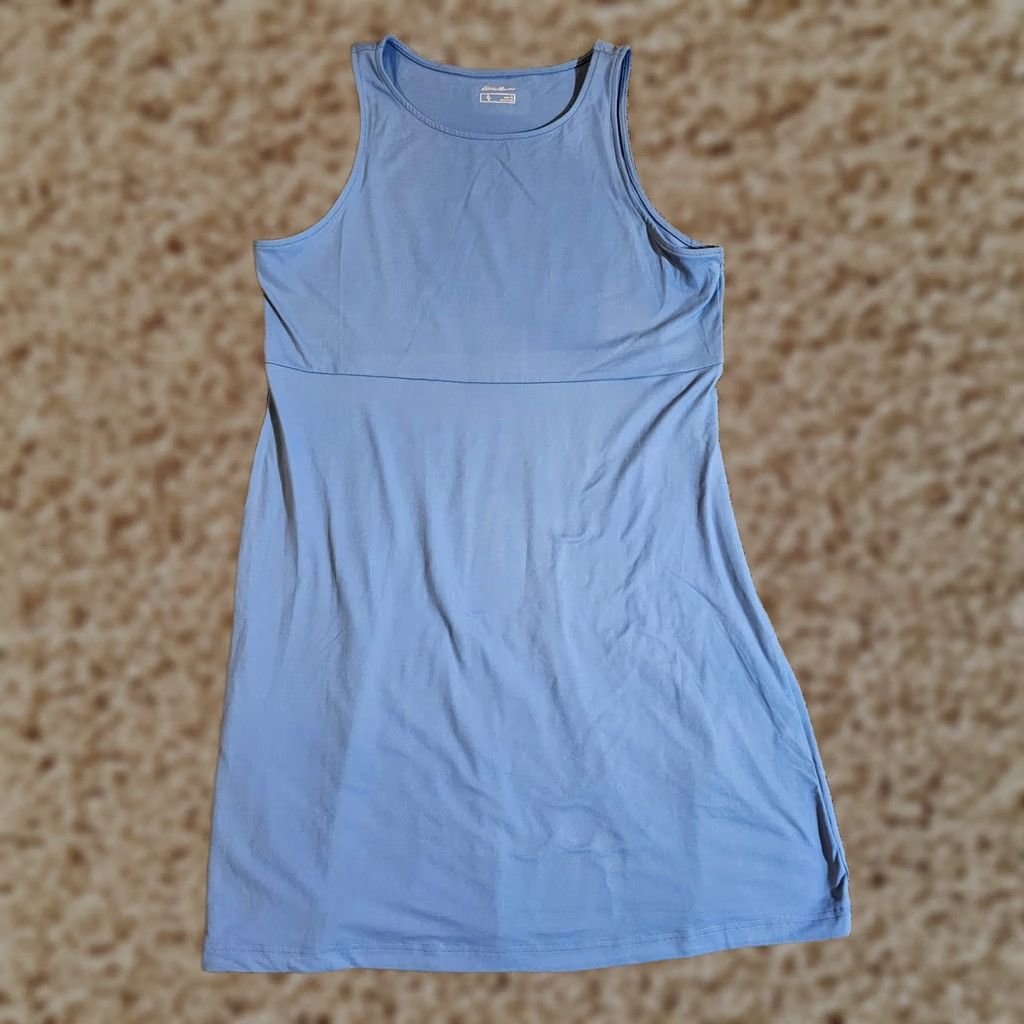 Eddie Bauer Eddie Bauer Dress Womens Large Blue Travex Fitted Sleeveless Stretch Casual Basic Size L / US 10 / IT 46 - 1 Thumbnail