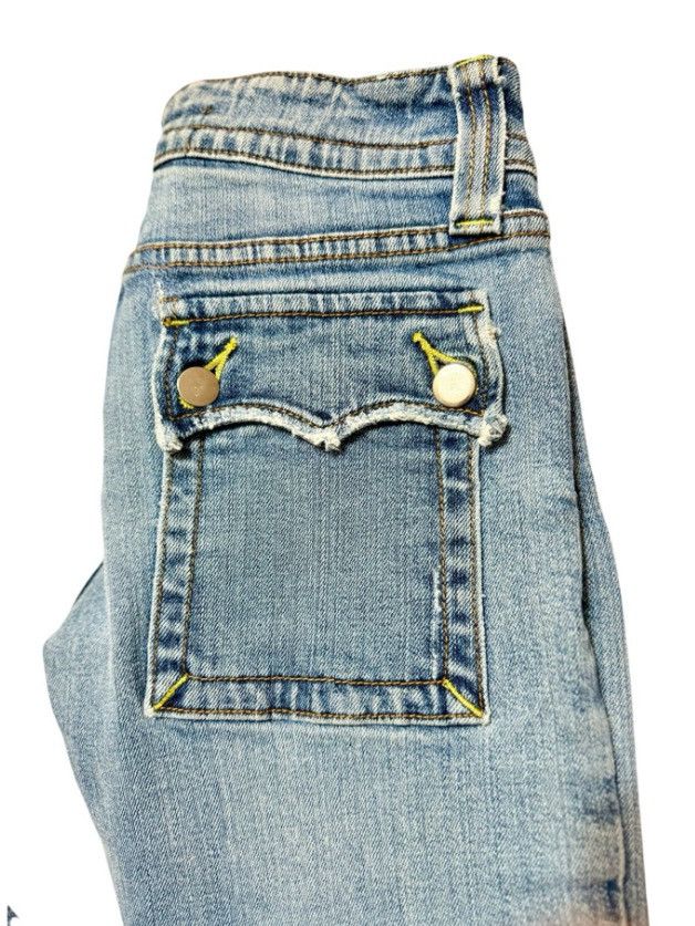 Other V2 Jeans “The Collection” Low-Rise Flare Blue Denim Jeans W1 Size 26" / US 2 / IT 38 - 11 Thumbnail