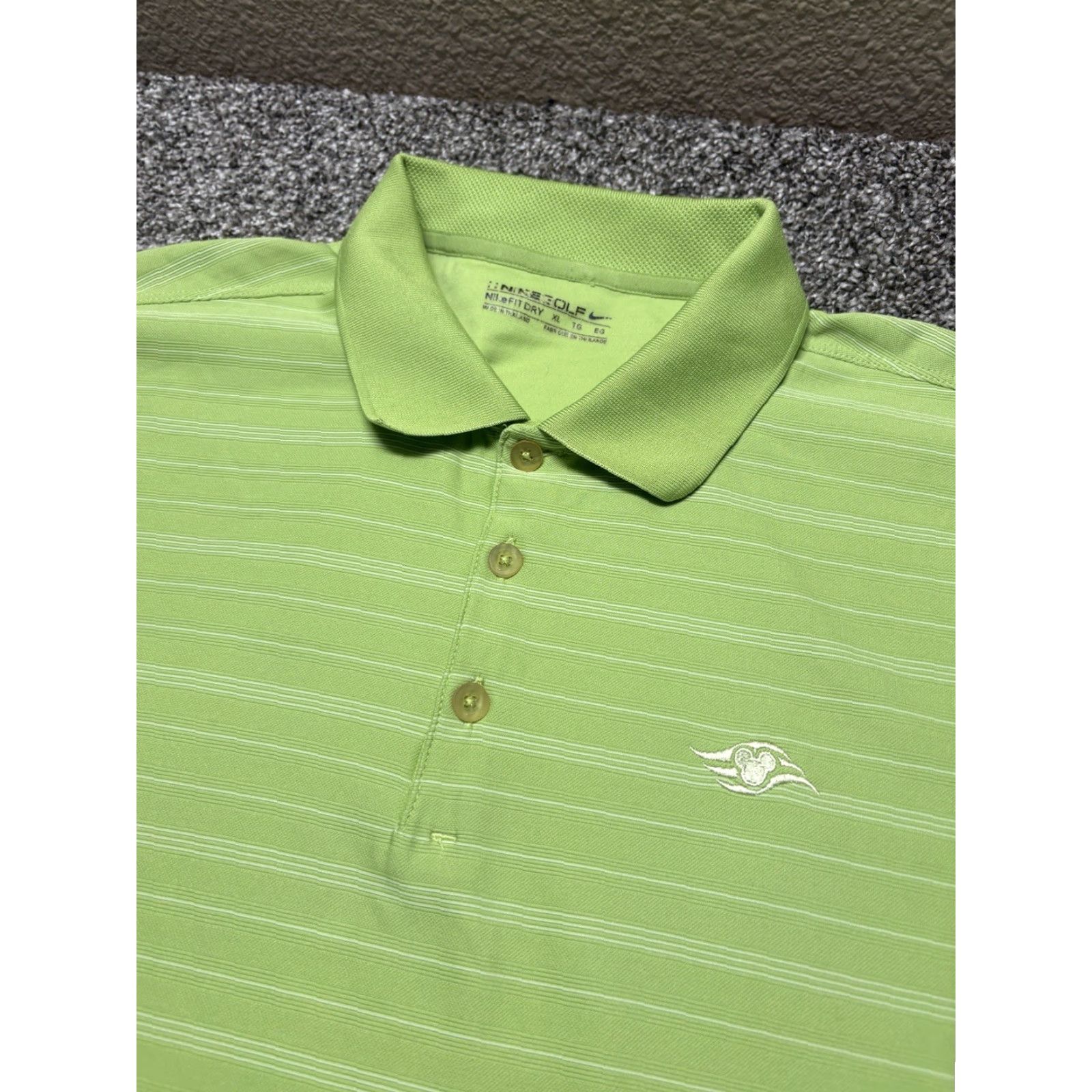 Nike VINTAGE? No — Nike Disney Golf Polo Shirt Mens XL Lime Green Mickey Size US XL / EU 56 / 4 - 2 Thumbnail