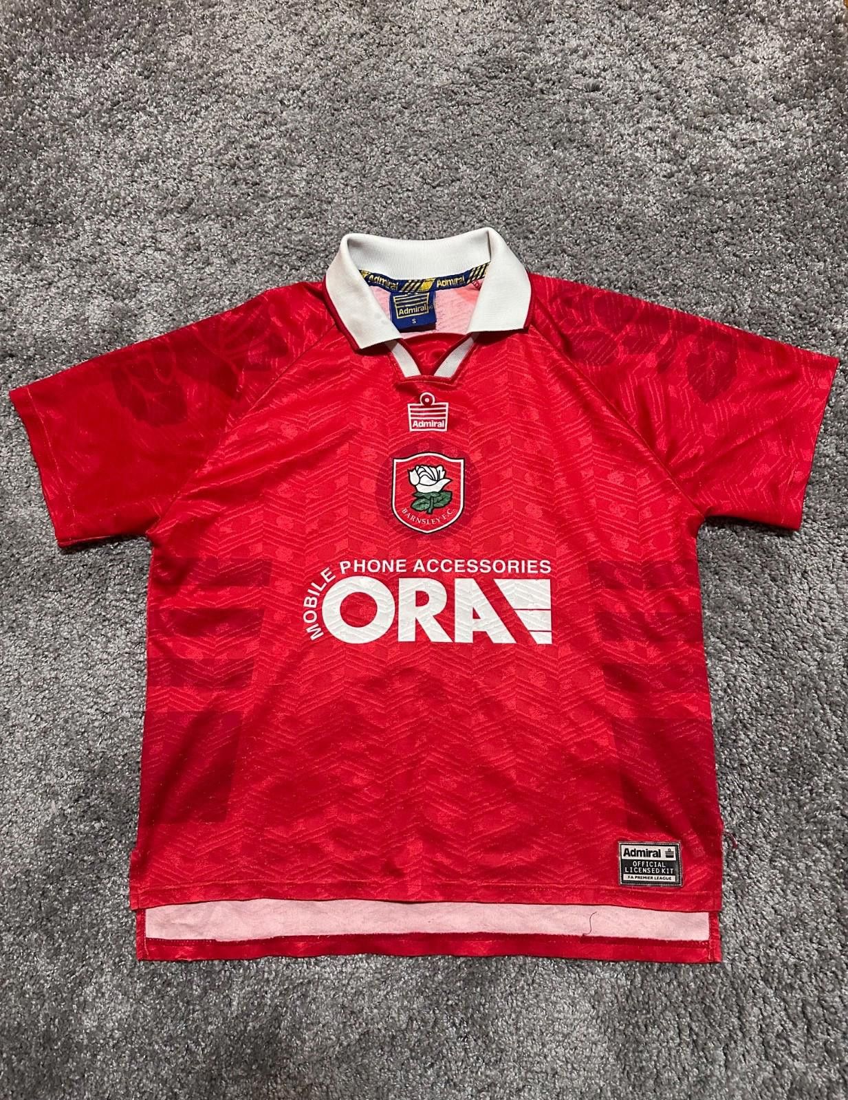 Admirable Co. Barnsley FC 1996-1997 Admiral Football Shirt Soccer Jersey Size US S / EU 44-46 / 1 - 1 Thumbnail