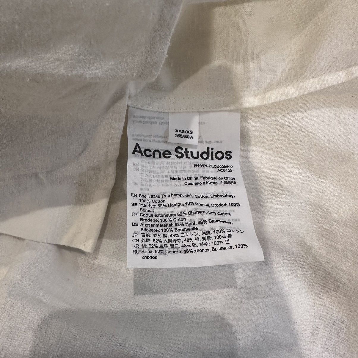 Acne Studios Acne Studios Sarai Crochet Shirt Size XXS / US 00 / IT 34 - 8 Thumbnail
