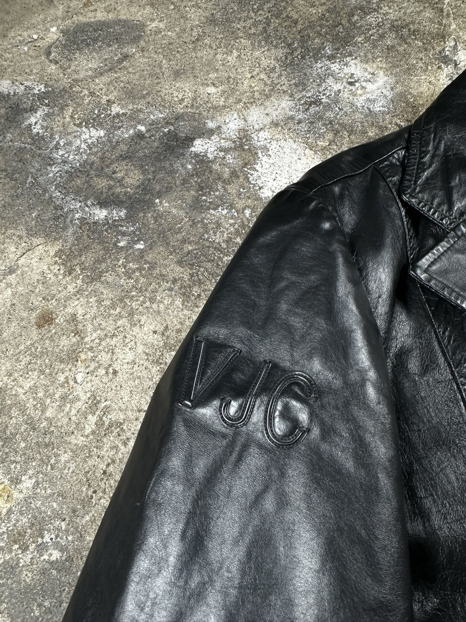 Versace Vintage Versace Jeans Couture Leather Double Breasted Coat Size US XL / EU 56 / 4 - 6 Thumbnail