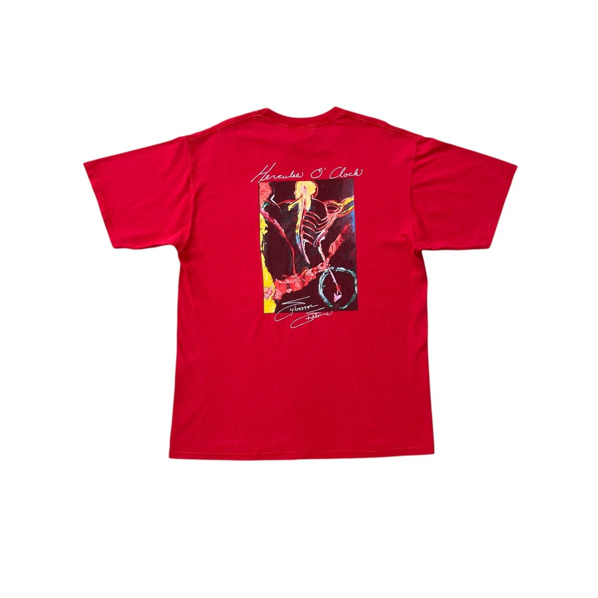 Planet Hollywood × Vintage Planet Hollywood 1991 Hercules O'clock Stallone T-Shirt Size US XL / EU 56 / 4 - 1 Thumbnail