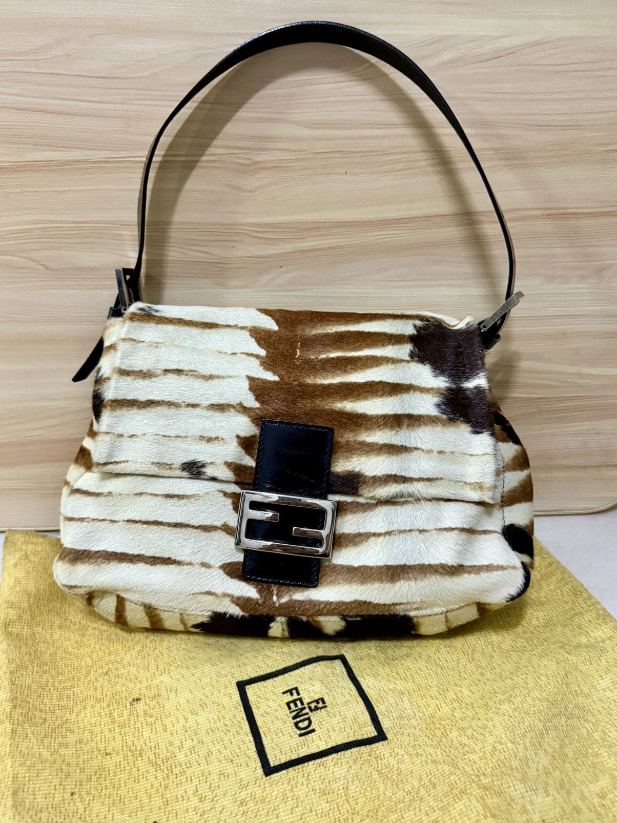 Fendi Rare Vintage Fendi Calf Hair Mamma Baguette Bag Size ONE SIZE - 1 Thumbnail