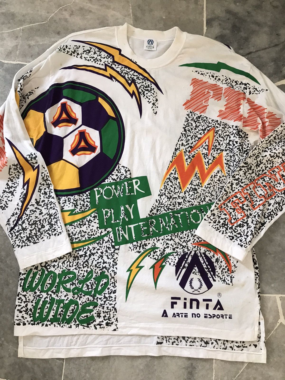 Vintage Vintage Finta World wide Brazil T-Shirt Size US L / EU 52-54 / 3 - 1 Thumbnail