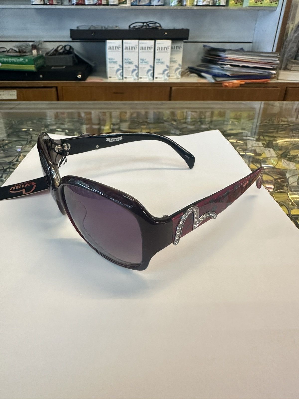 Evisu Y2K Evisu Japan EVH-6026 56🛑14-130 Sunglasses Size ONE SIZE - 1 Thumbnail