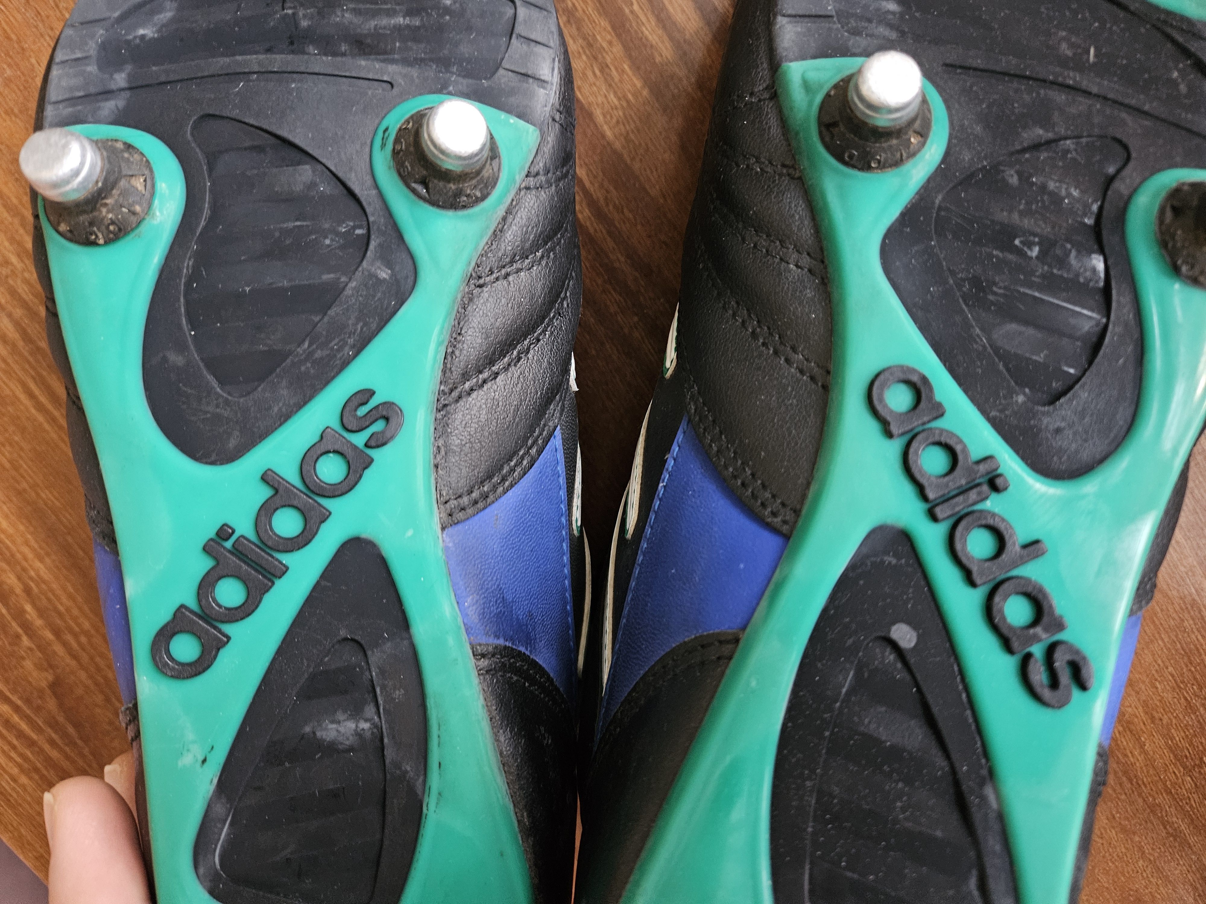 Adidas Vintage 90s Adidas Soccer Football Cleats Shoes Size US 9 / EU 42 - 8 Thumbnail