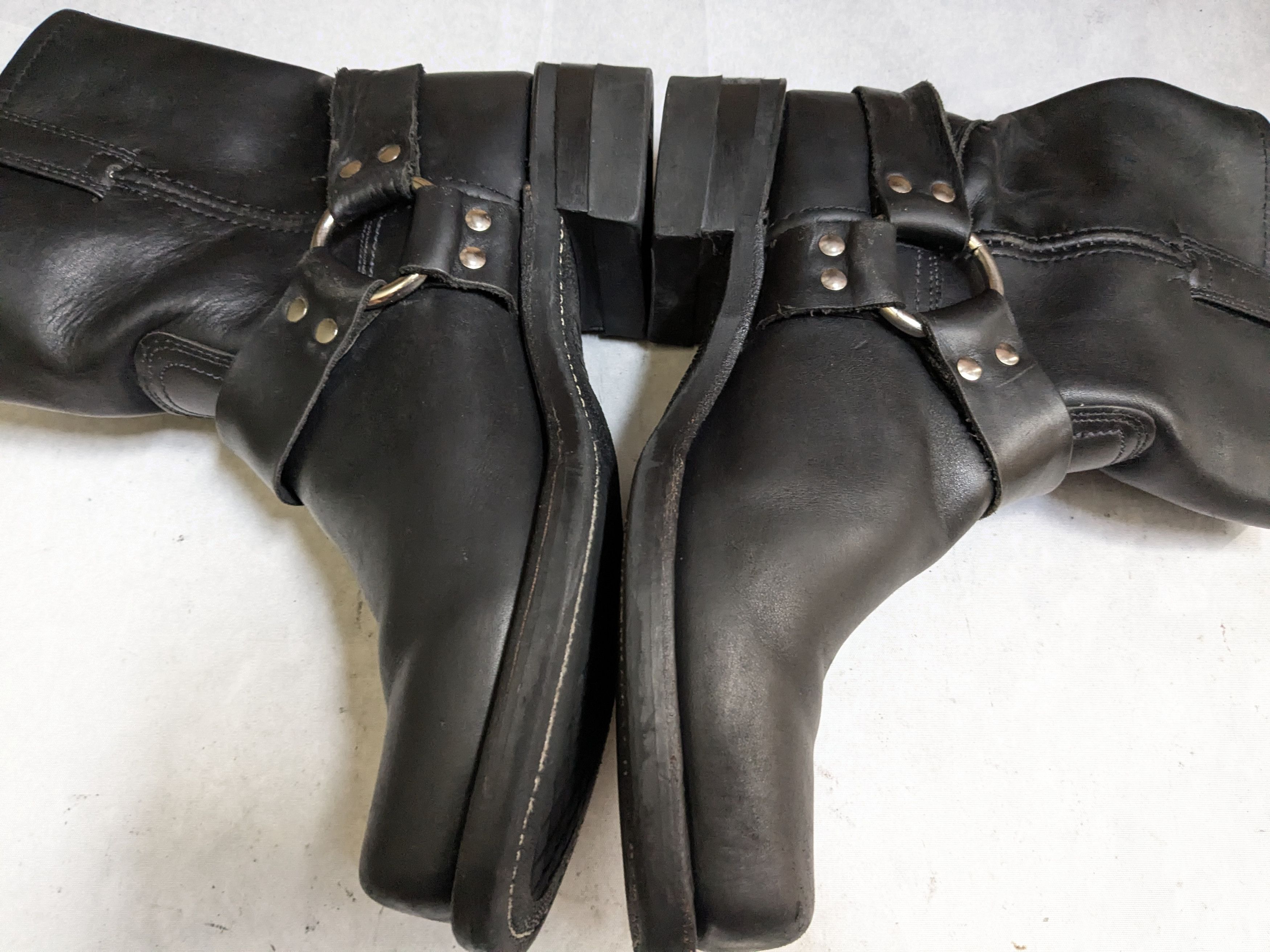 Frye Frye Harness Boots Black 10.5 M Leather USA Size US 10.5 / EU 43-44 - 12 Thumbnail