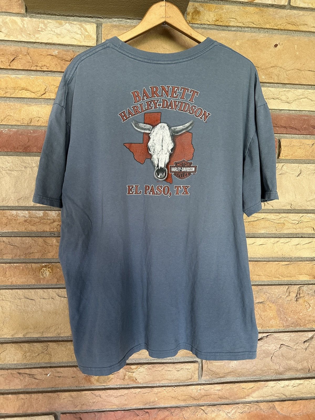 Harley Davidson Vintage Y2K Harley Davidson Texas Graphic Tee Size US XXL / EU 58 / 5 - 2 Thumbnail