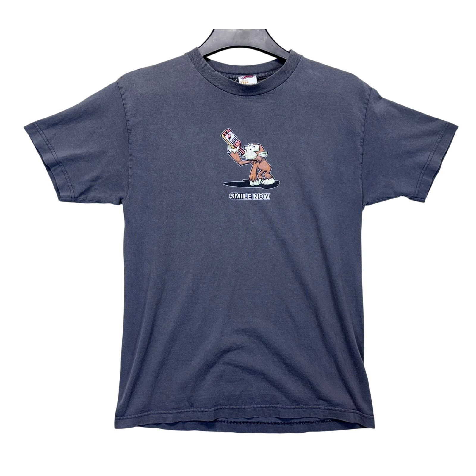 The Unbranded Brand To The Edge Graphic T Shirt Smile Now Cry Later Gray Tee M Size US M / EU 48-50 / 2 - 1 Thumbnail