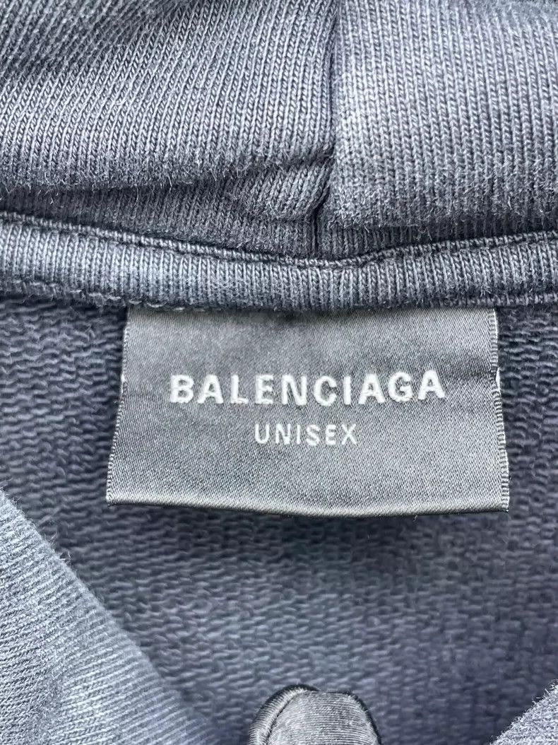 Balenciaga Balenciaga Ink Black Hooded Sweatshirt Size US S / EU 44-46 / 1 - 6 Thumbnail