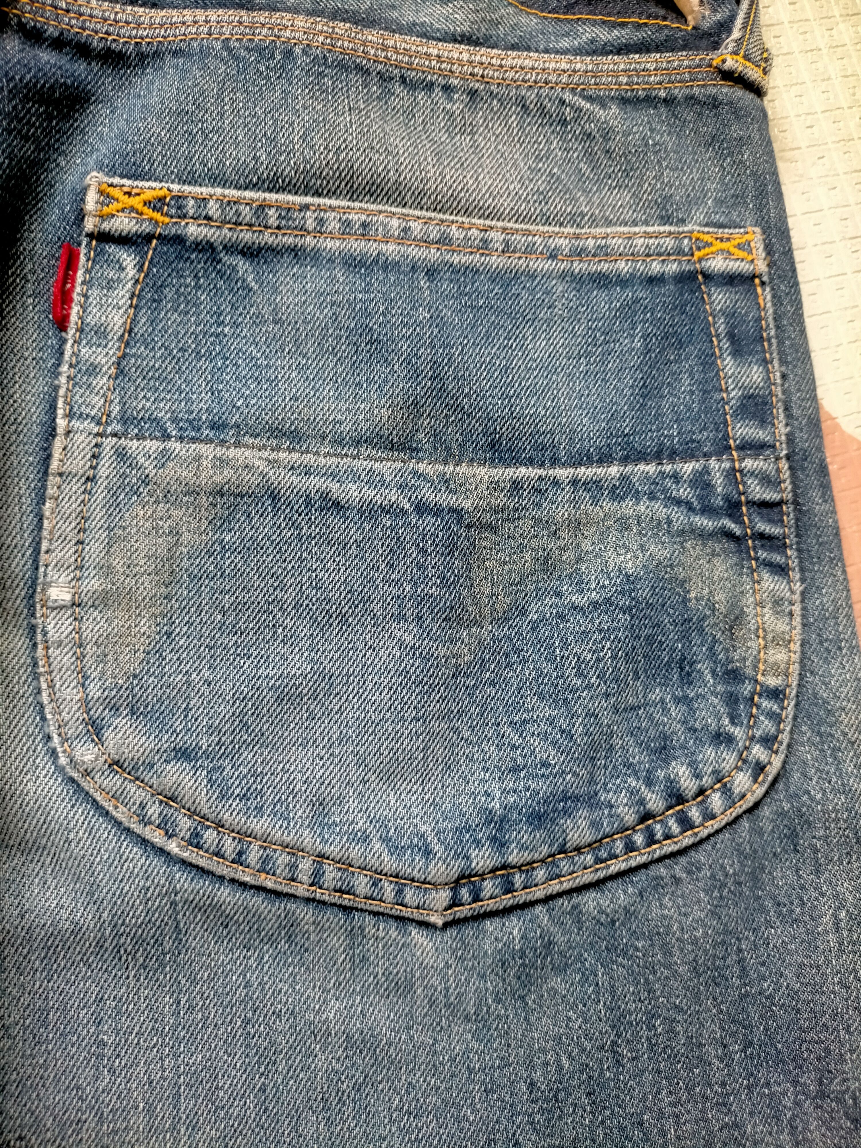Evisu Vintage Evis Cowboy Japan Selvedge Buckleback Jeans Size US 31 - 17 Thumbnail