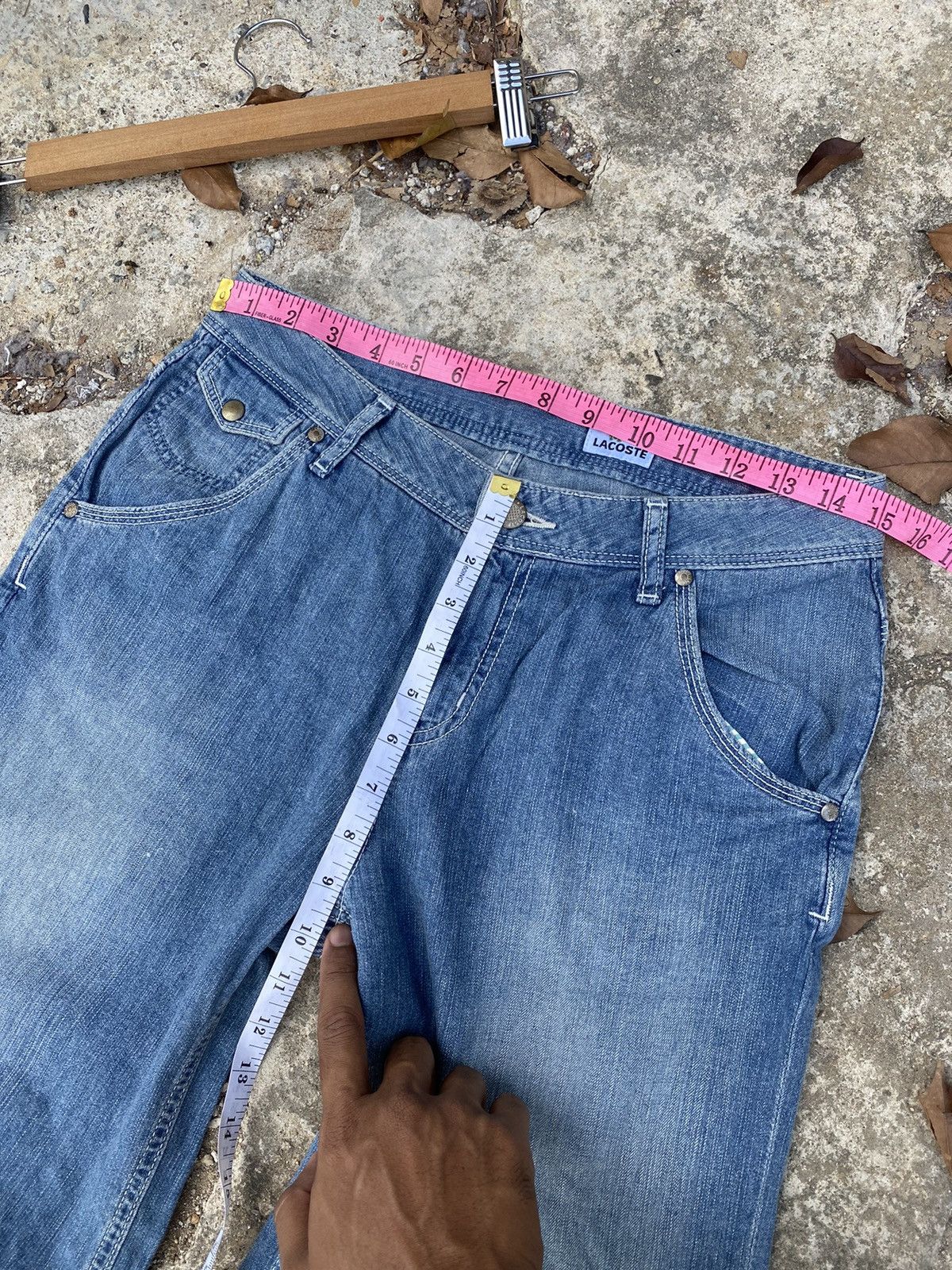 Lacoste Flared Jeans Lacoste Blue Denim Bootcut Style for Women Size 30" / US 8 / IT 44 - 10 Thumbnail