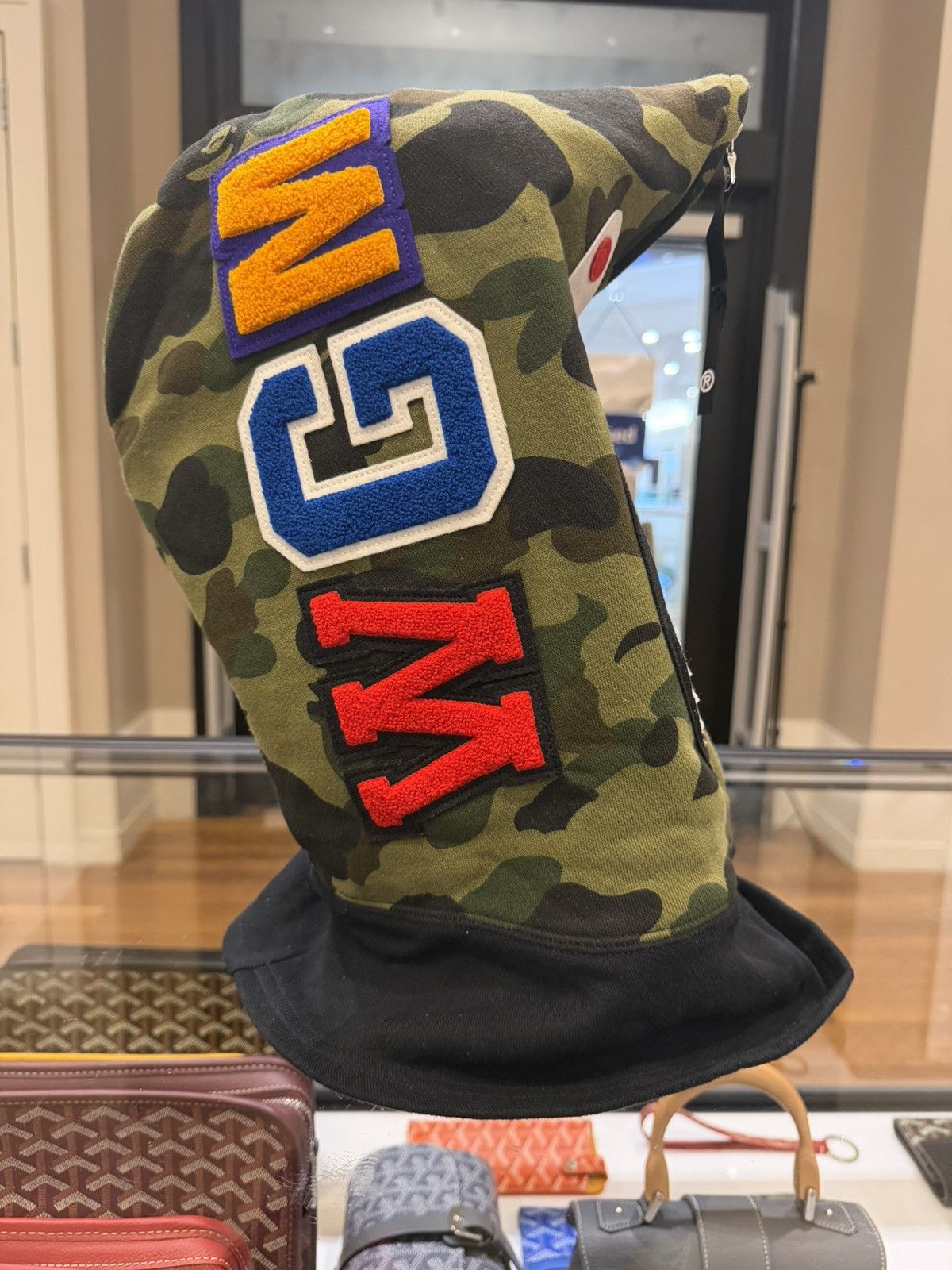Bape Bape 1ST Camo Shark Full Zip Face Mask Size ONE SIZE - 4 Thumbnail