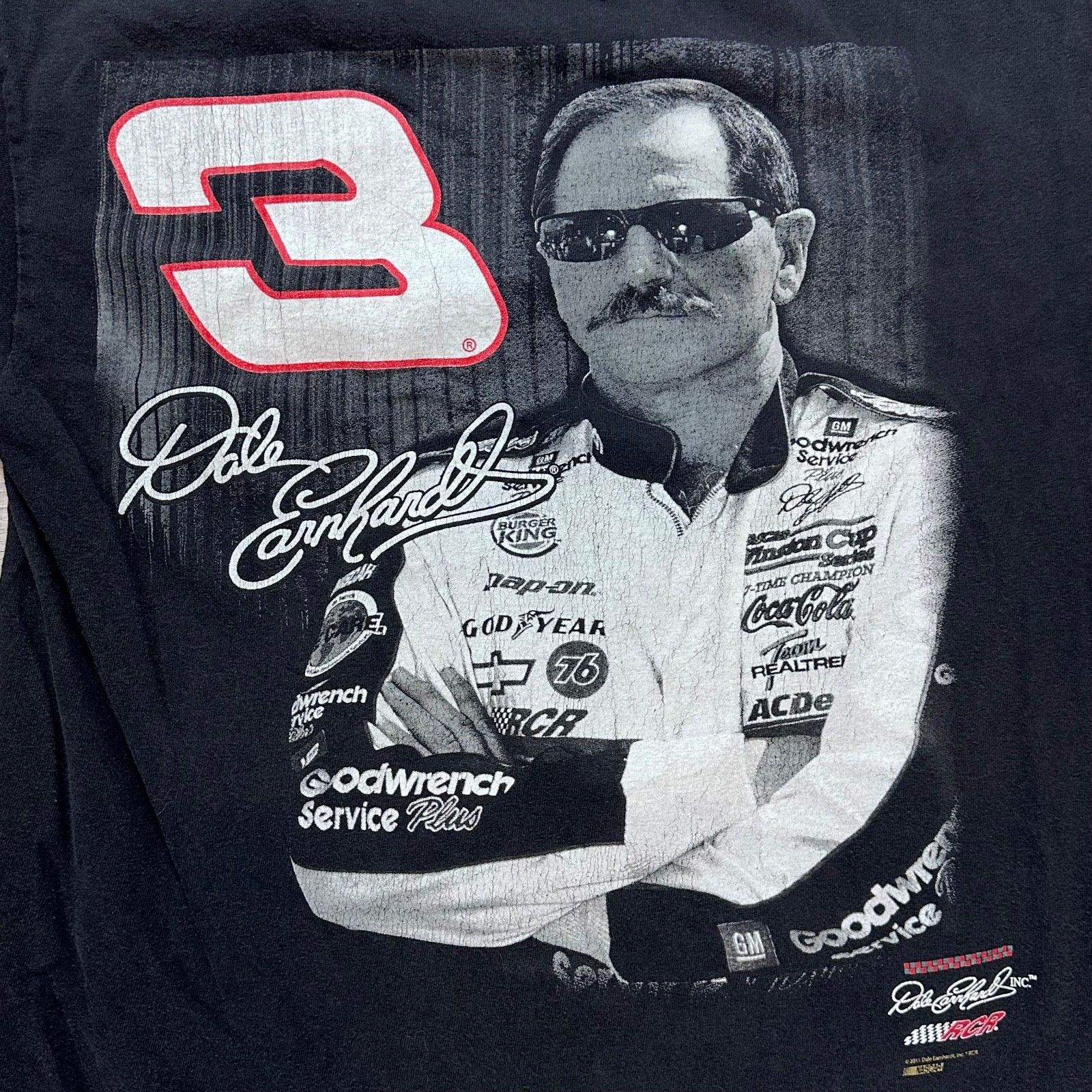 NASCAR Vintage Style NASCAR Dale Earnhardt Racing T-Shirt Sz Medium Size US M / EU 48-50 / 2 - 10 Thumbnail