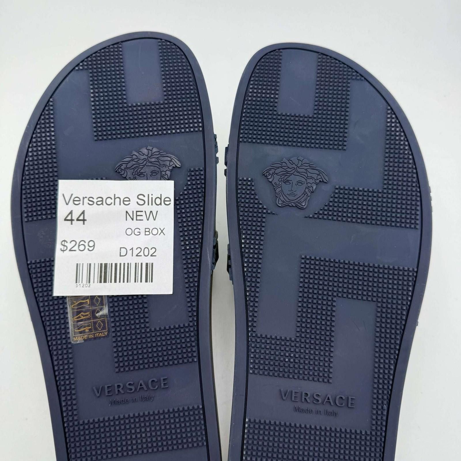 Versace Versace Slide Navy Sandals EU 44 New Size US 11 / EU 44 - 9 Thumbnail
