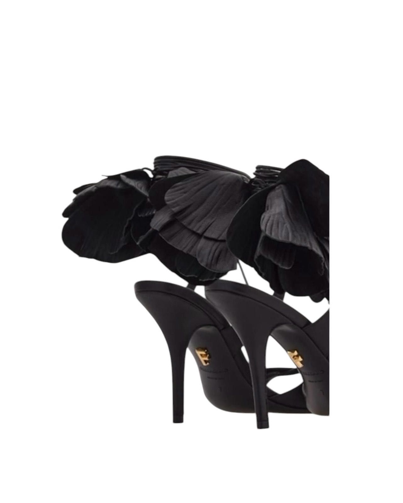 Salvatore Ferragamo Ferragamo Flower Embellished High Heel Sandal Size US 7.5 / IT 37.5 - 5 Thumbnail