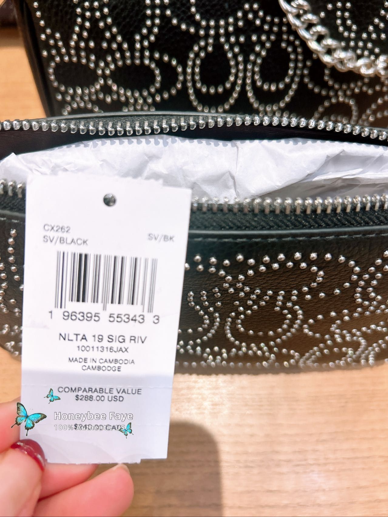Coach NWT Coach Nolita 19 With Signature Rivets CX262 Size ONE SIZE - 5 Thumbnail