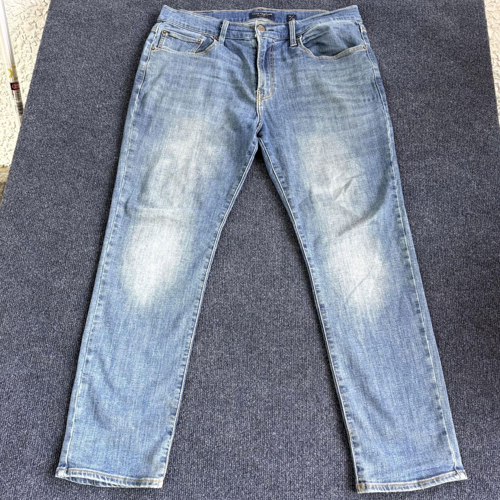 Lucky Brand Lucky Brand 223 Straight Jeans Mens 34x30 Medium Wash Blue Denim For Repair Size US 34 / EU 50 - 4 Thumbnail