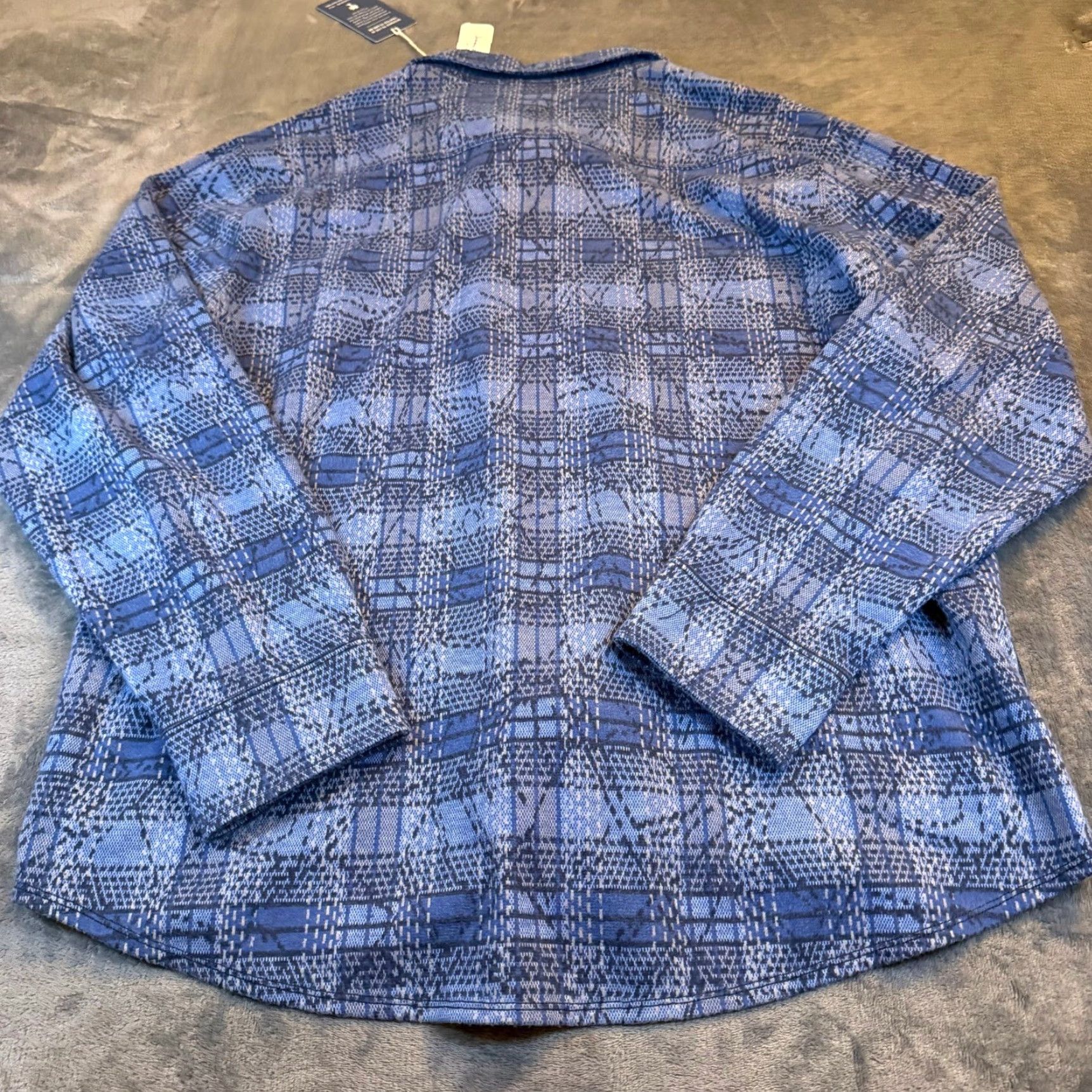 Tommy Bahama Tommy Bahama Plaid Shirt Button-Up Long Sleeve Mens XXL Blue Flannel NWT Casual Hawaiian Resort Wear Button-Up Shirt Size US XXL / EU 58 / 5 - 4 Thumbnail