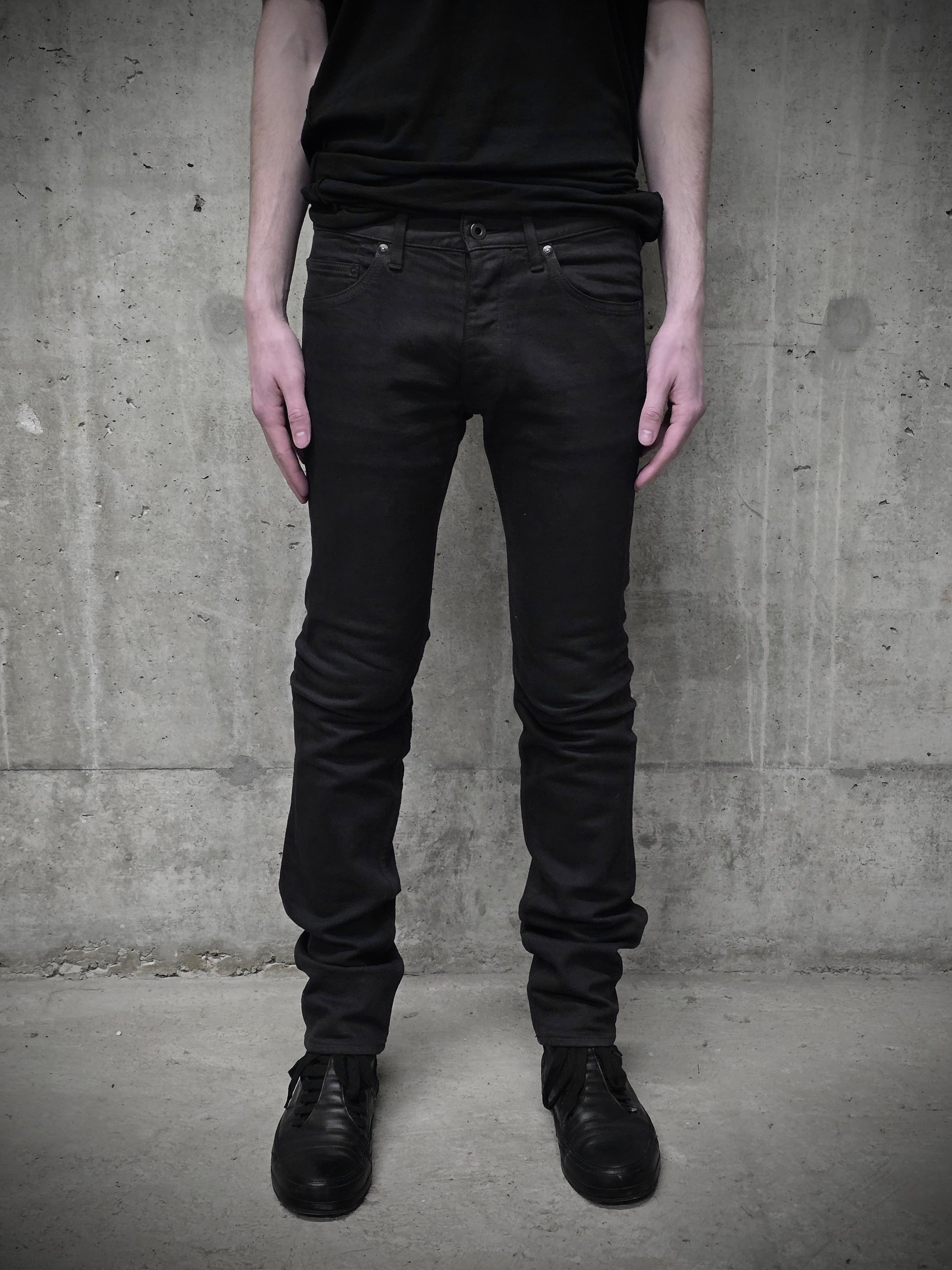 Backlash Lizard Leather Patch 5 Pocket Skinny Denim