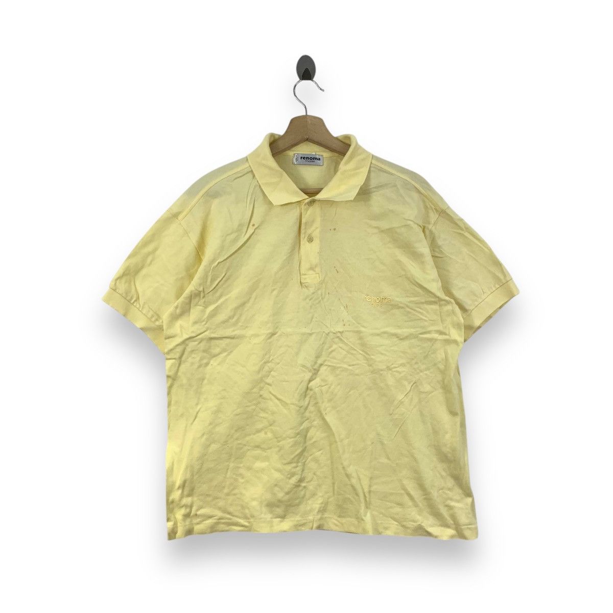Renoma Vintage RENOMA PARIS MAILLE Collection Woven Polo Tee Size US L / EU 52-54 / 3 - 1 Thumbnail