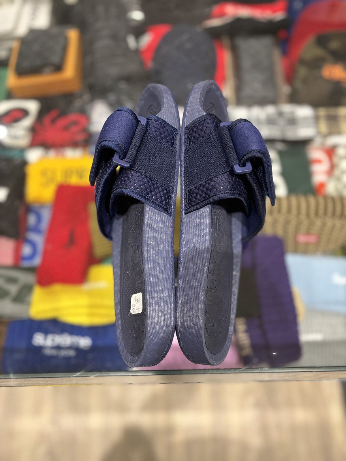 Adidas × Pharrell Pharrell x Adidas Boost Slides Night Sky Size: 9 Size US 9 / EU 42 - 6 Thumbnail