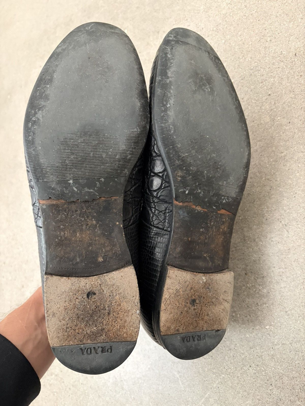 Prada vtg genuine croc slip on Size US 9.5 / EU 42-43 - 12 Thumbnail