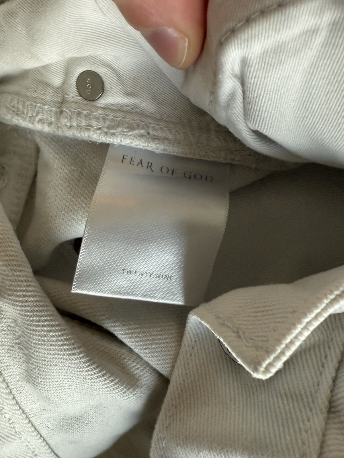 Fear of God Fear Of God Men Selvedge Jeans 29x32 White Fourth Collection Size US 29 - 8 Thumbnail