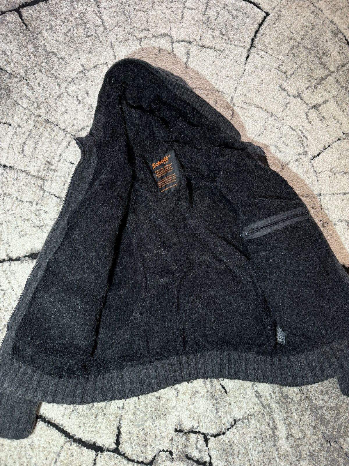 Schott Vintage Schott NYC Wool Hooded Gray Jacket Large Military Size L / US 10 / IT 46 - 6 Thumbnail