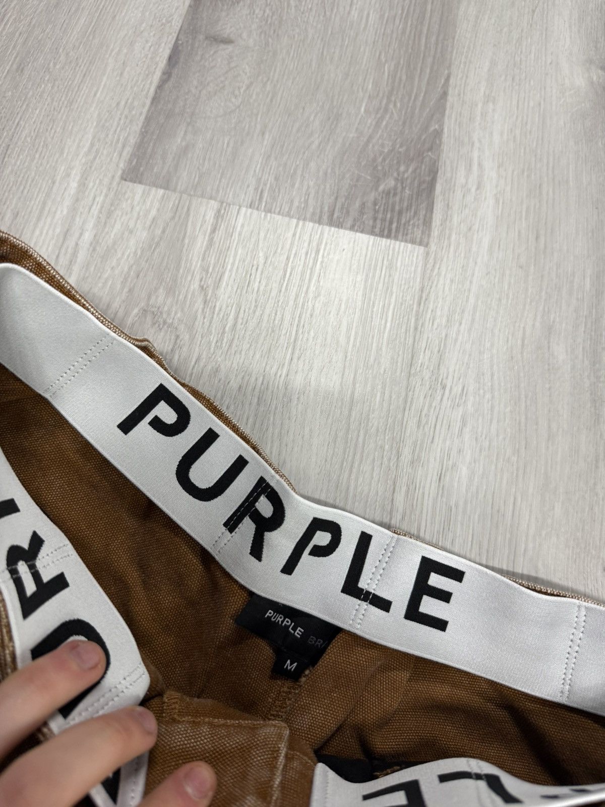 Purple Canvas Pants