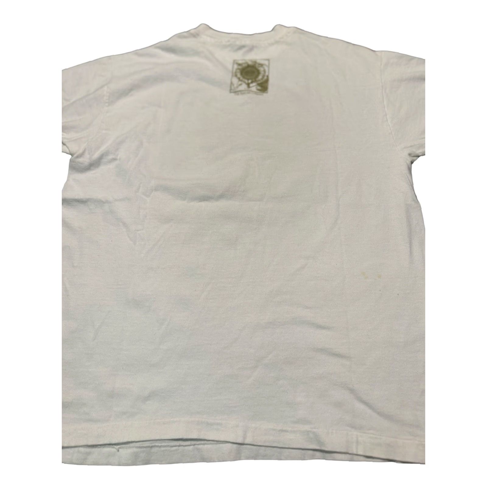 Hanes VINTAGE Hanes T-Shirt Large Sunflower Art Graphic Print Crew Neck Short Sleeve Men 1990s Grunge White Cotton Regular Size US L / EU 52-54 / 3 - 5 Thumbnail