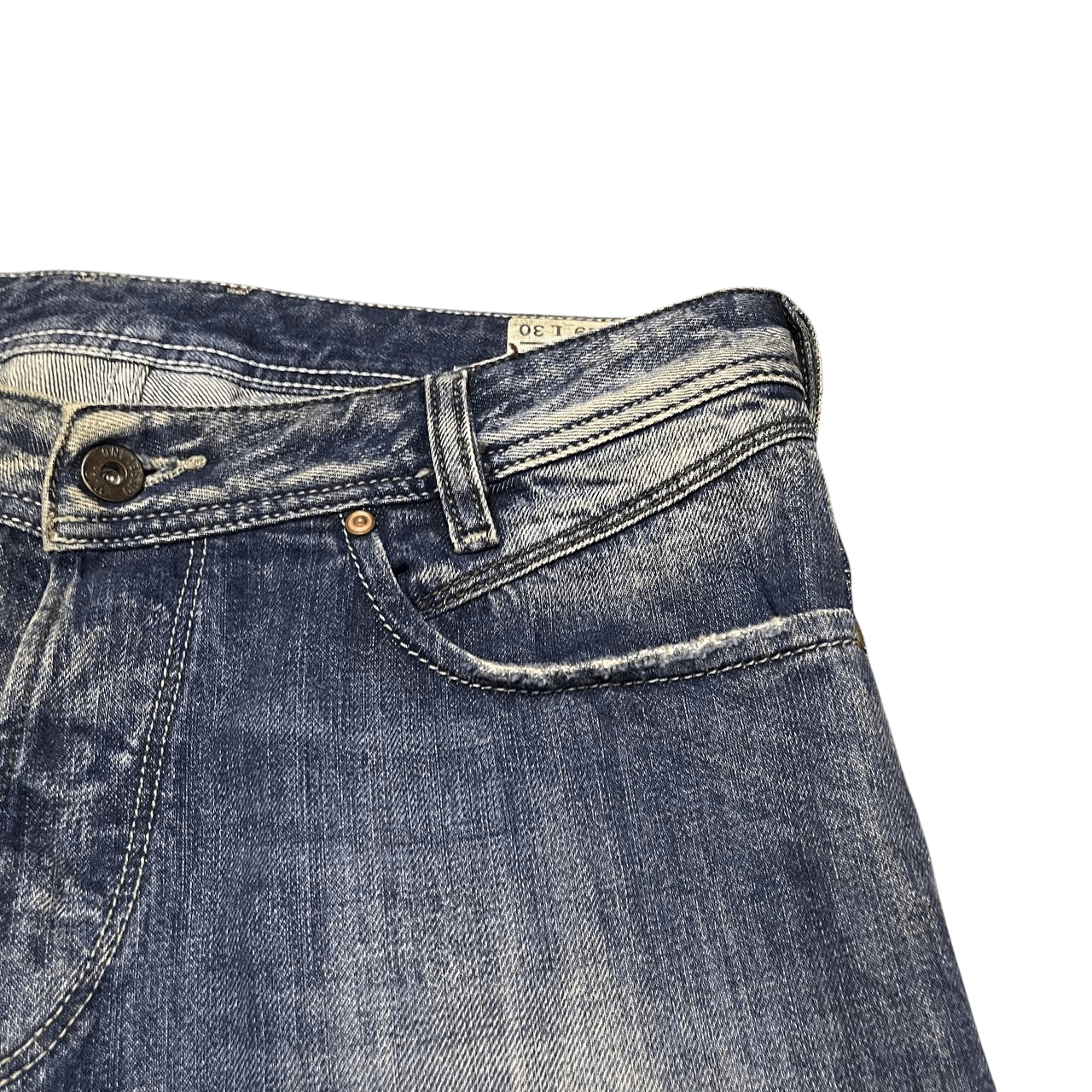 Diesel Vintage Diesel Industry Iakop Regular Slim Tapered Jeans Size US 31 - 7 Thumbnail