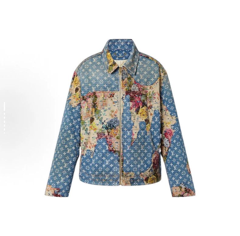 Louis Vuitton Louis Vuitton Do Old Destruction Floral Denim Cotton Jacket Size US M / EU 48-50 / 2 - 1 Thumbnail